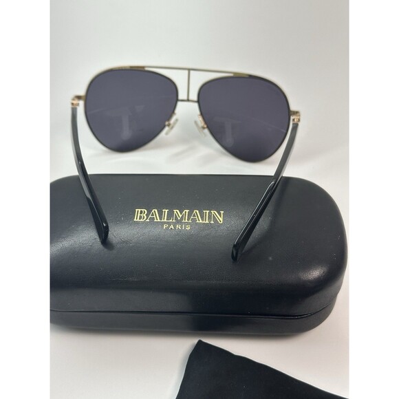 Balmain Paris Women’s Aviator Sunglasses Gold Metal Frame Gray Tinted Lenses main image 6